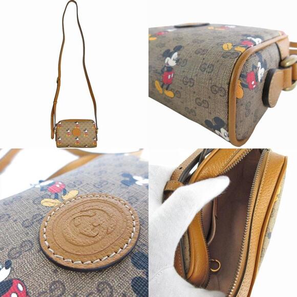 GUCCI Brown Leather Shoulder Bag - Picture 4 of 5